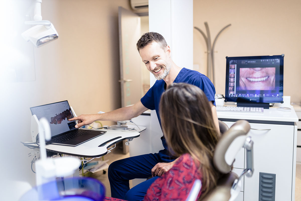 Oscultation cabinet dentaire